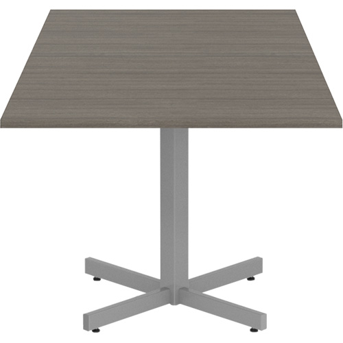 Table carr&eacute;e &agrave; hauteur r&eacute;glable Newland, 36" lo x 36" la x 29" h, Dessus de 1", Stratifi&eacute;, Brun Fastek