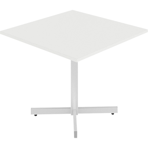 Table carr&eacute;e &agrave; hauteur r&eacute;glable Newland, 36" lo x 36" la x 29" h, Dessus de 1", Stratifi&eacute;, Blanc Fastek