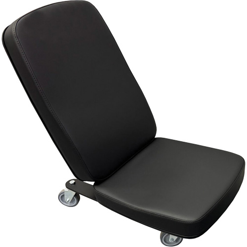 FLEX Mini Industrial Chair, Vinyl, Black, 280 lbs. Capacity Fastek