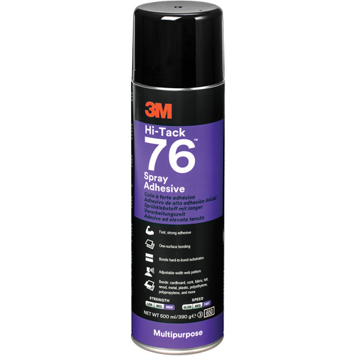 76 High Tack Adhesive, Clear, Aerosol Can Fastek