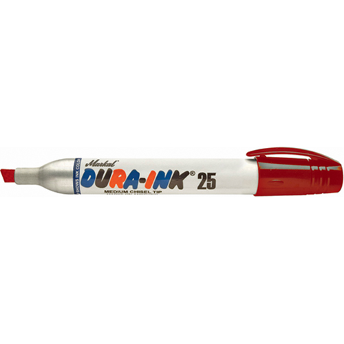 Dura-Ink&reg; Markers - #25 Felt-Tip, Chisel, Red Fastek