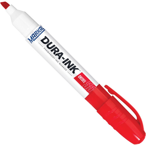 Dura-Ink&reg; Marker #55, Red, Chisel Tip Fastek