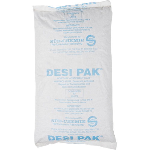 Desiccants, Clay, Tyvek Bag Fastek