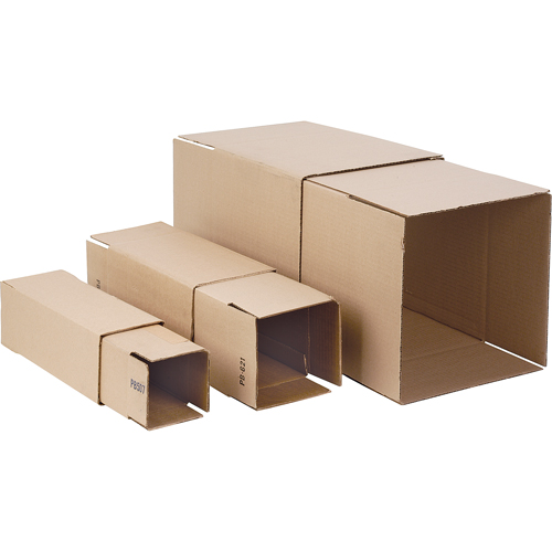 Telescopic Corrugated Boxes, 6" W x 6" L, 24" - 48" Height Range Fastek