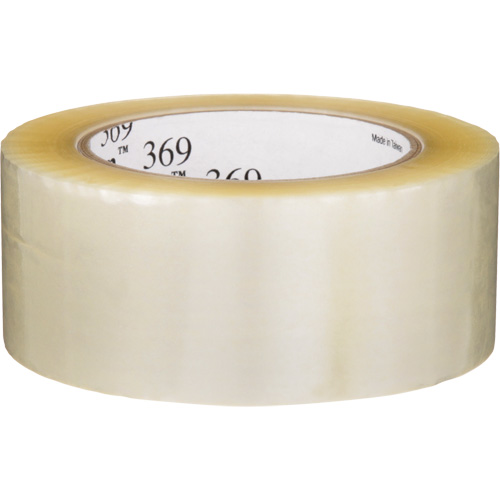 Tartan 369 Box Sealing Tape, Acrylic Adhesive, 1.6 mils, 48 mm (1-22/25") x 100 m (328') Fastek
