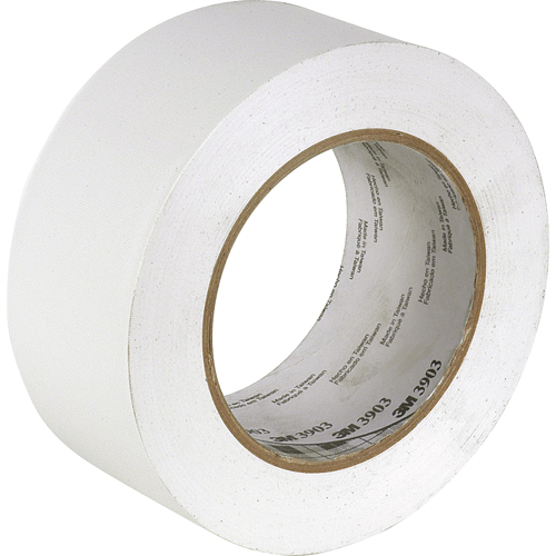 Rubans adh&eacute;sifs en vinyle 3903, 50 mm (2") la x 45,5 m (149,25') lo, 6,3 mils, Blanc Fastek