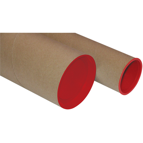 Plug-Seal Mailing Tubes, Round, 3" W x 37" L Fastek