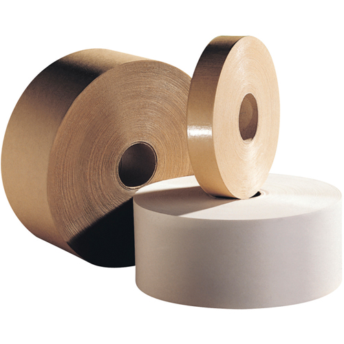 Gummed Tape - Standard Tapes, 75 mm (2-95/100") x 183 m (600'), Kraft Fastek