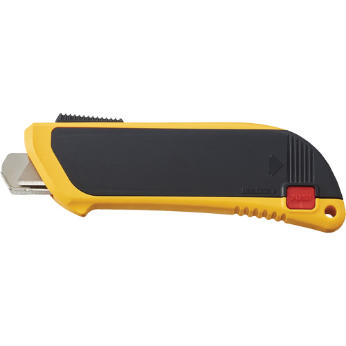 Automatic Self-Retracting Safety Knife with Guard, 10 mm, Carbon Steel, Heavy-Duty, Plastic Handle Fastek
