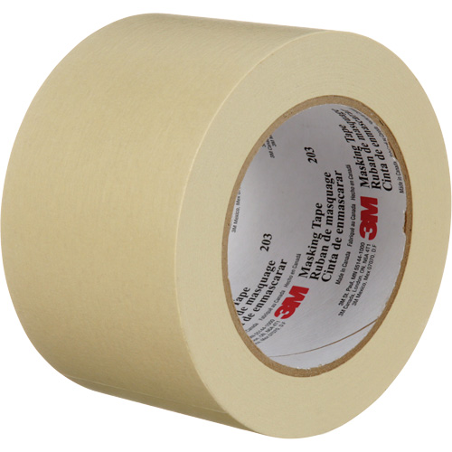 Highland 203 Masking Tape, 72 mm (3") x 55 m (180'), Beige Fastek