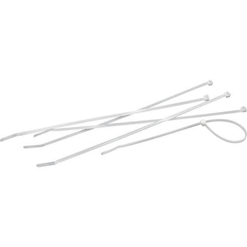 Cable Ties, 4" Long, 18 lbs. Tensile Strength, Natural Fastek