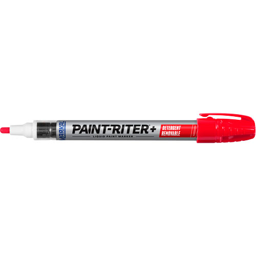 Marqueur &agrave; peinture nettoyable au d&eacute;tergent Paint-Riter+, Liquide, Rouge Fastek