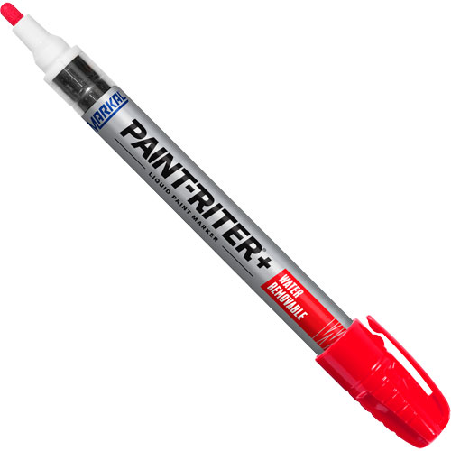Paint-Riter&reg;+ Water Removable Paint Marker, Liquid, Red Fastek