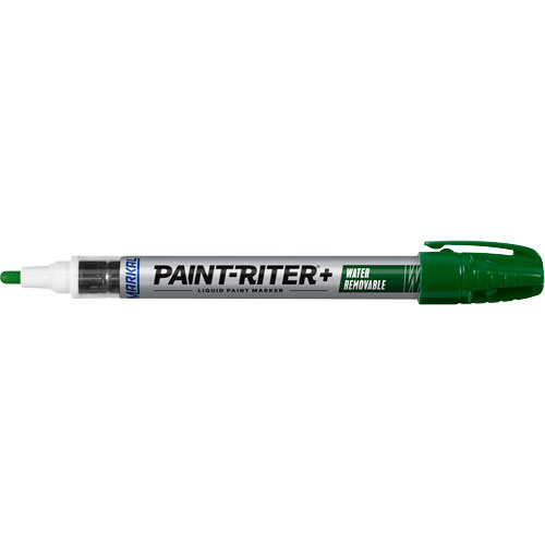 Paint-Riter&reg;+ Water Removable Paint Marker, Liquid, Green Fastek