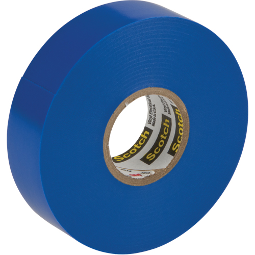 Rubans en vinyle pour codage en couleurs 35 Scotch, 19 mm (3/4") x 20,1 m (66'), Bleu, 7 mils Fastek