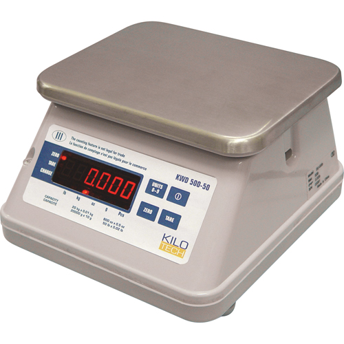 Digital Bench Top Scale With Dual Display, 5.5 lbs. / 2.5 kg Cap., 0.002 lbs. / 0.001 kg Graduations Fastek