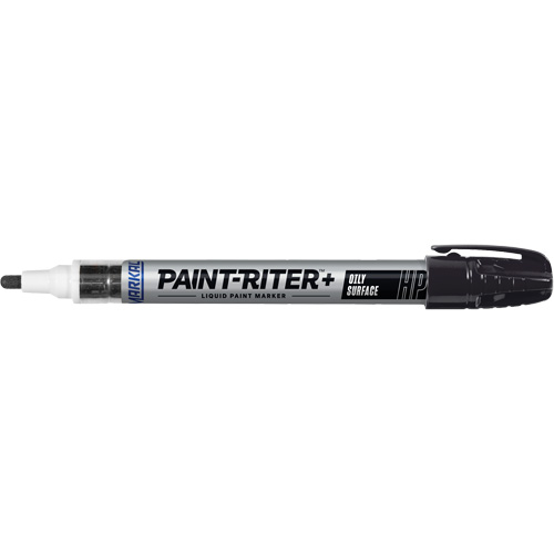 Paint-Riter&reg; + Oily Surface Marker, Liquid, Black Fastek