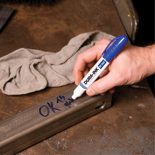 Dura-Ink&reg; Dry Erase Ink Markers, Blue, Bullet Tip Fastek