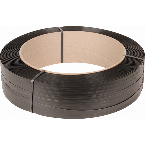 Strapping, Polypropylene, 1/2" W x 7200' L, Black, Machine Grade Fastek