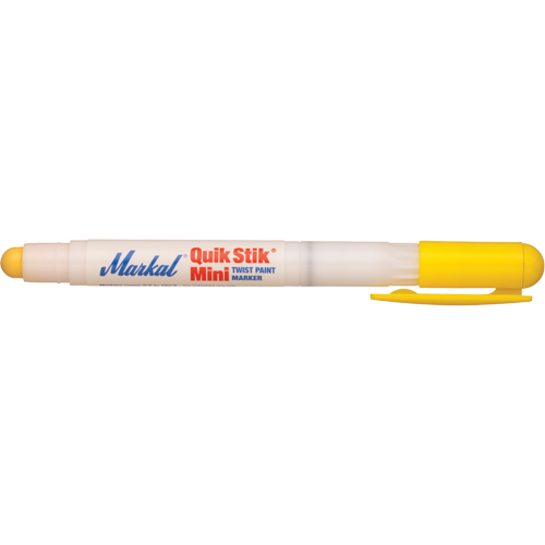 Mini marqueur de peinture Quik Stik, B&acirc;ton plein, Jaune Fastek