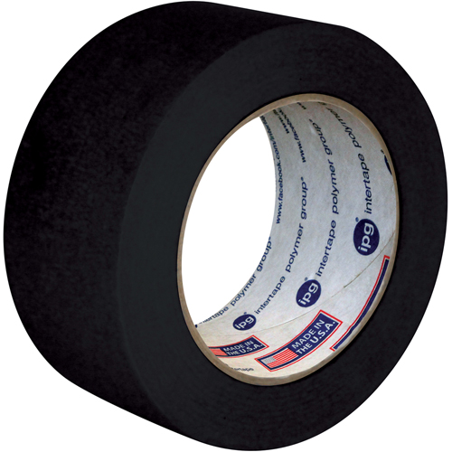 Utility Grade Coloured Masking Tape, 24 mm (1") x 55 m (180'), Black Fastek