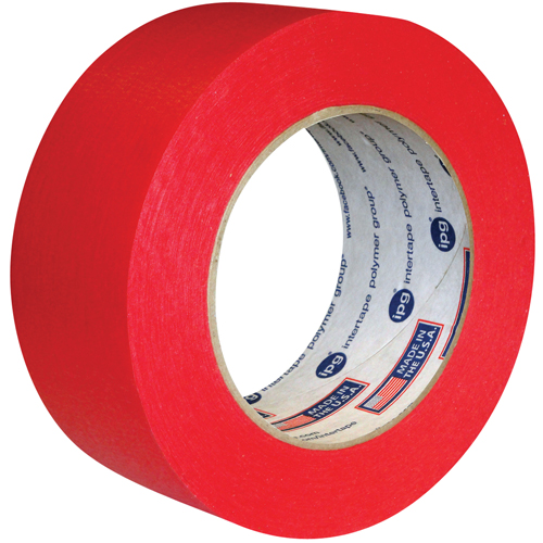 Utility Grade Coloured Masking Tape, 24 mm (1") x 55 m (180'), Red Fastek