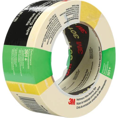 301+ Performance Masking Tape, 48 mm (2") x 54.8 m (180'), Yellow Fastek