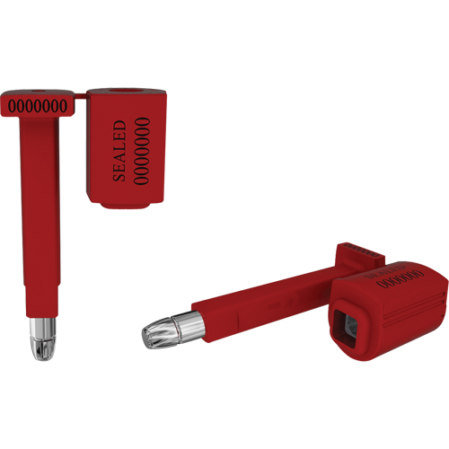 Scell&eacute;s de haute s&eacute;curit&eacute; Locktainer, 3-1/4", M&eacute;tal, Scell&eacute; &agrave; boulon Fastek