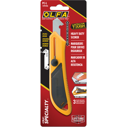 Couteau pour plastique et stratifi&eacute; PC-L, Acier Fastek