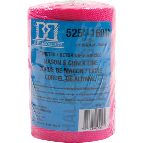 Mason/Chalk Line Rope, 525', Nylon Fastek