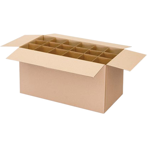 Aerosol Can Shipper Box, 12-1/4" L x 9-3/16" W x 10-5/16" H, Flute C Fastek