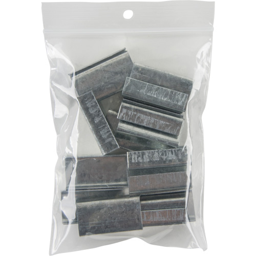 Sacs en poly, Refermable, 4" x 3", 4 mils Fastek