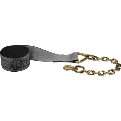 Winch Strap with Chain Anchor Fastek