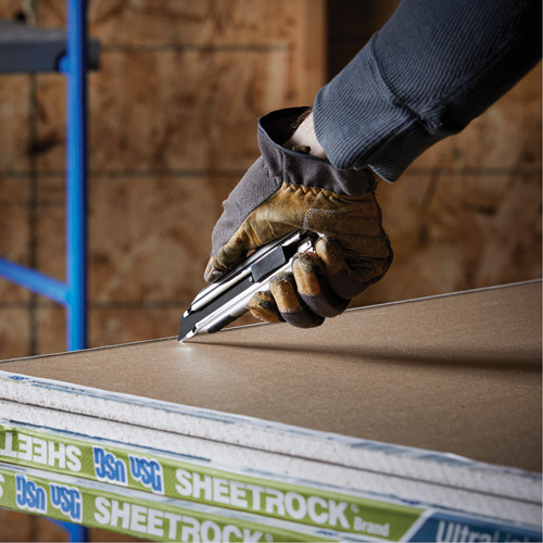 Couteau autoverrouillable, 18 mm, Acier au carbone, Robuste, Prise en Aluminium Fastek