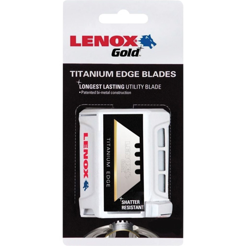 Lenox Gold&reg; Utility Knife Blades, Single Style Fastek