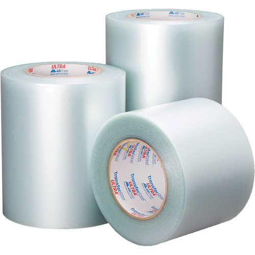 TransferRite&reg; Ultra Clear Tape, Polypropylene, 355.6 mm (14") W x 91.44 m (300') L, 3.9 mils Thick Fastek