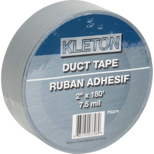 Utility Grade Duct Tape, 7.5 mils, Silver, 50 mm (2") x 55 m (180') Fastek