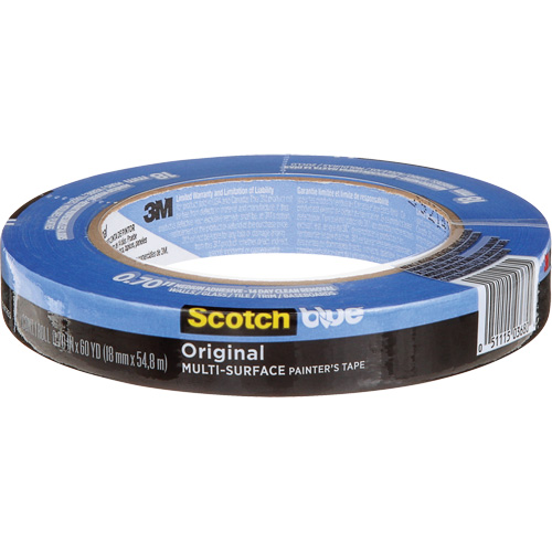 Ruban de peintre multi-surface ScotchBlue Original 2090, 18 mm (3/4") x 54,8 m (180'), Bleu Fastek