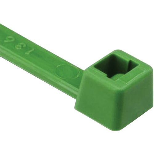 T Series Cable Ties, 8" Long, 50 lbs. Tensile Strength, Green Fastek
