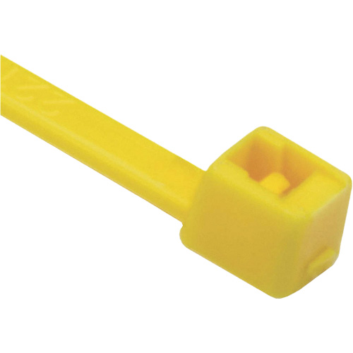 T Series Cable Ties, 8" Long, 50 lbs. Tensile Strength, Yellow Fastek