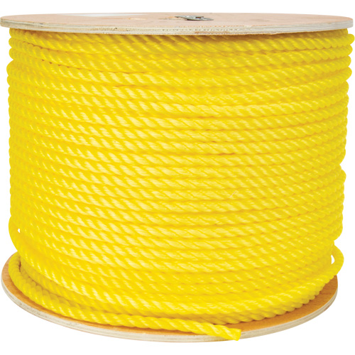 3/8" Braided Yellow Rope, Polypropylene, 630' Fastek
