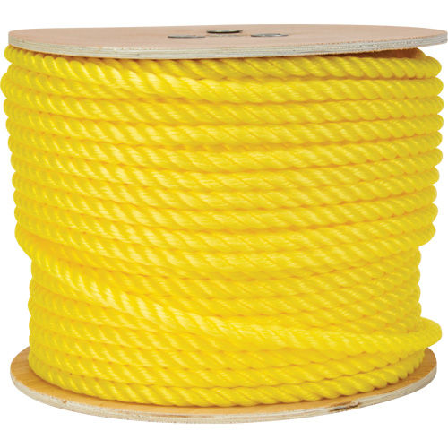 1/2" Braided Yellow Rope, Polypropylene, 335' Fastek
