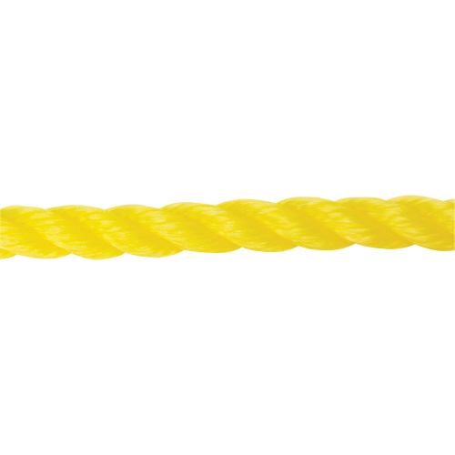 5/8" Braided Yellow Rope, Polypropylene, 200' Fastek
