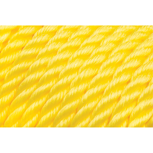 5/8" Braided Yellow Rope, Polypropylene, 200' Fastek