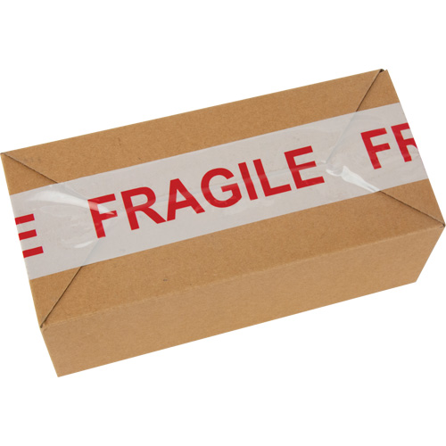 Ruban d'emballage Fragile, Adh&eacute;sif Thermofusible, 2 mils, 48 mm (2") x 100 m (328') Fastek