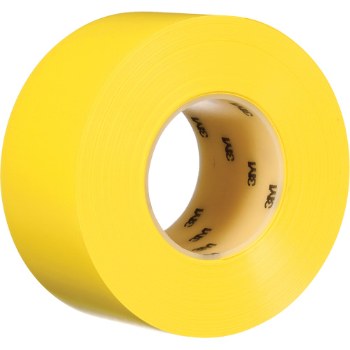 Ruban de marquage de planchers durable 971, 3" x 108', Vinyle, Jaune Fastek