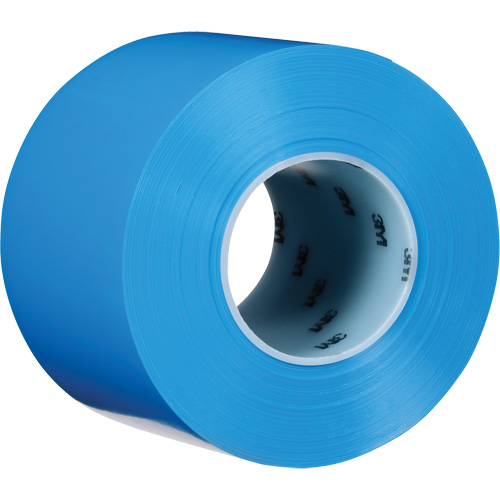 Ruban de marquage de planchers durable 971, 4" x 108', Vinyle, Bleu Fastek
