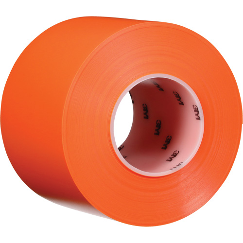 Ruban de marquage de planchers durable 971, 4" x 108', Vinyle, Orange Fastek