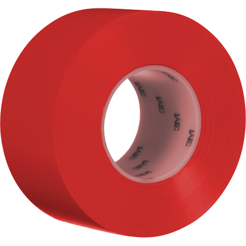 Ruban de marquage de planchers durable 971, 3" x 108', Vinyle, Rouge Fastek