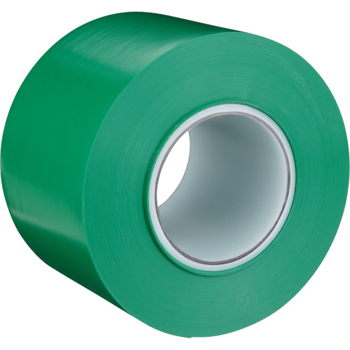 Durable Floor Marking Tape 971, 4" x 108', Vinyl, Green Fastek